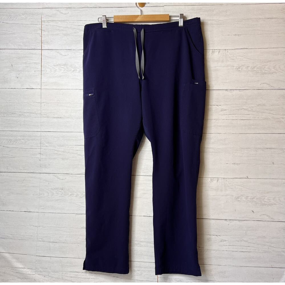 Figs Scrub Pants Mens Size XXL Navy Technical Collection Medical Nursing Pockets